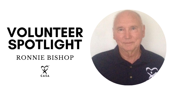 Volunteer spotlight. Ronnie Bishop. Close up. 